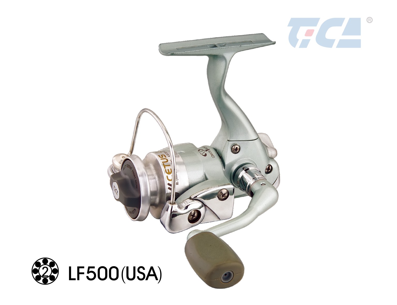 Tica LF500 Cetus-LF Spinning Reel 6 Rust Resist Bearing 1 RB 